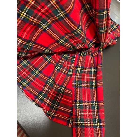 Vtg LAIRD PORTCH of SCOTLAND Red Tartan Plaid Wrap Kilt skirt Wool Skirt W 26 - Picture 5 of 15